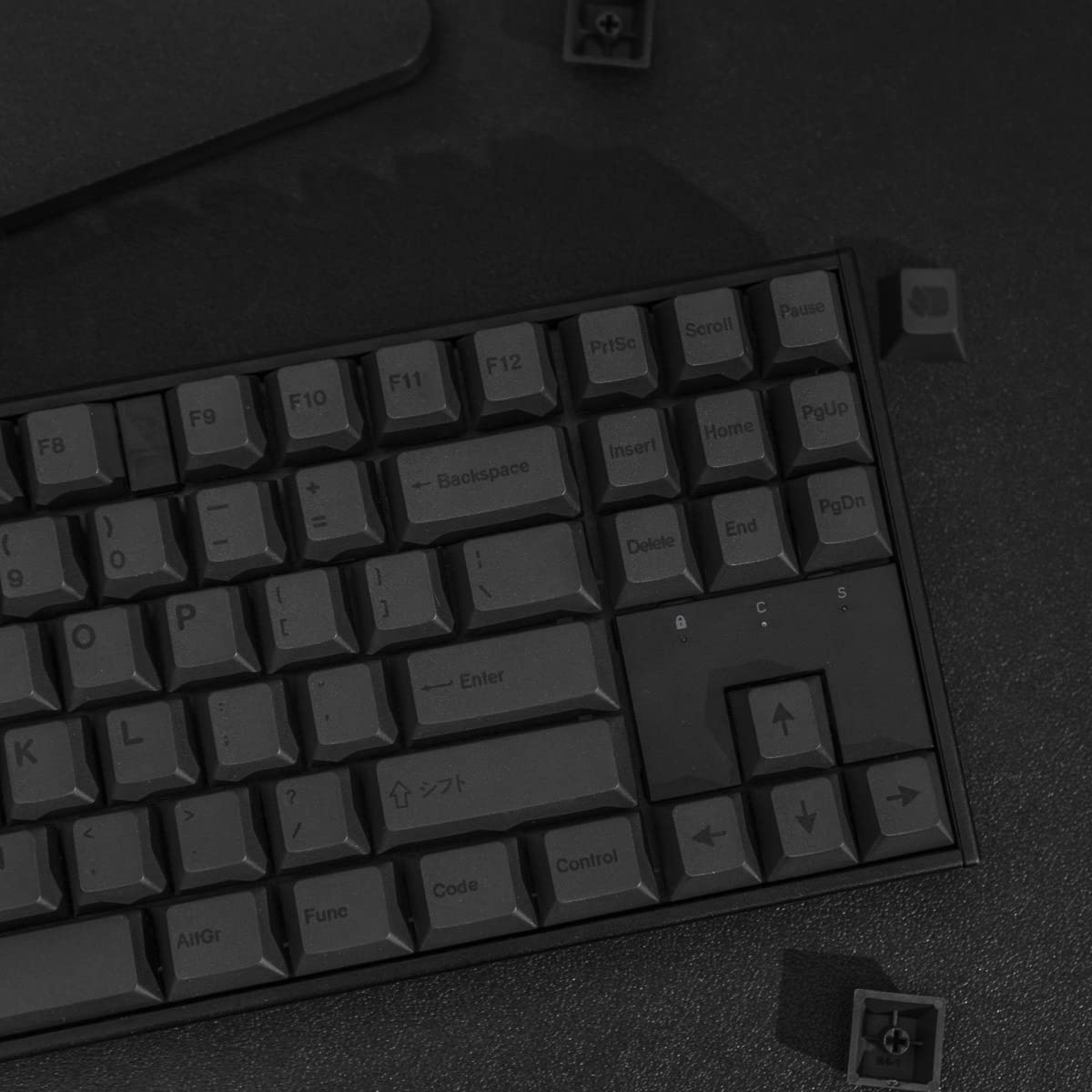 Amazon | PBT キーキャップ 60% - ブラック 142キー キーキャップ